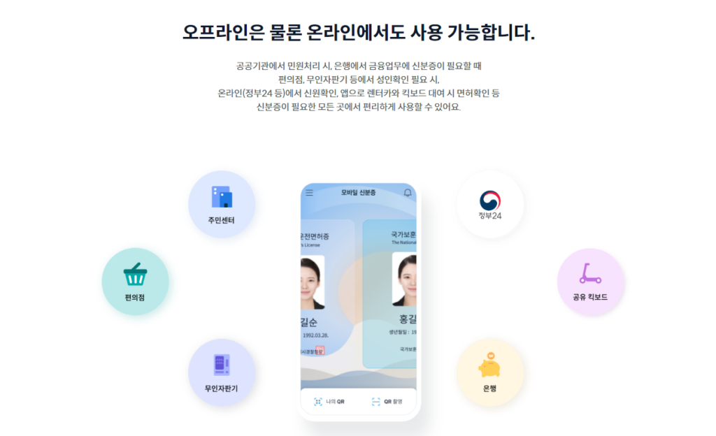 모바일신분증 사용처