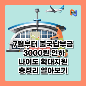 7월부터 '출국납부금' 3000원 인하...12세 미만 어린이 면제 확대