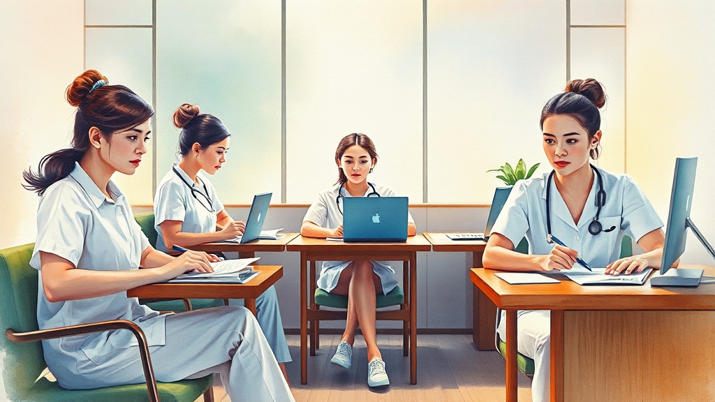 간호대 편입 성공 꿀팁 대방출! (watercolor 스타일)